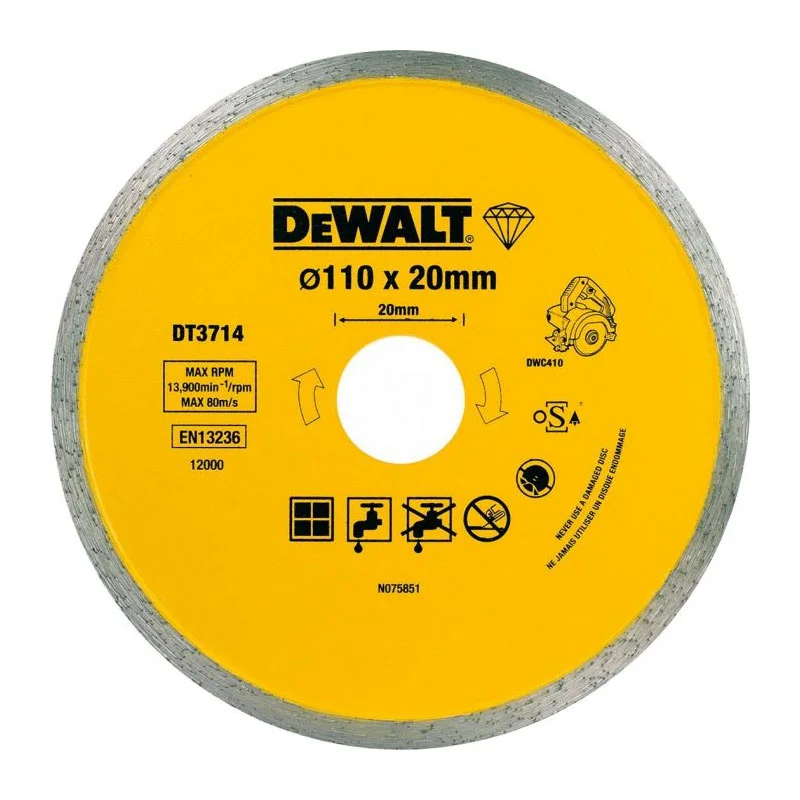 Dewalt DT3714 110x20 mm Fayans Kesme Elmas Disk (DWC410)