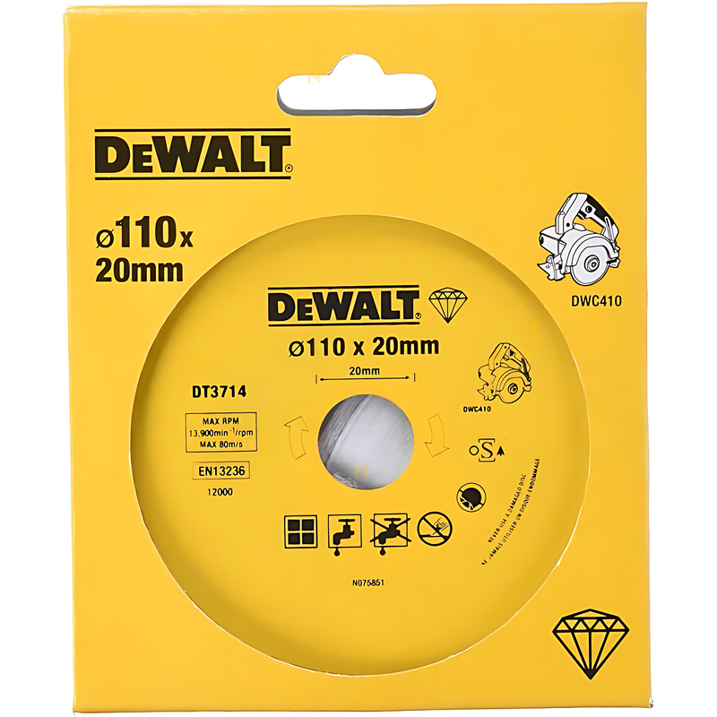 Dewalt DT3714 110x20 mm Fayans Kesme Elmas Disk (DWC410)