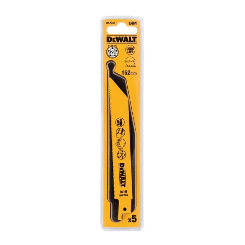 Dewalt DT2348 Tilki Kuyruğu Testere Bıçağı 152 mm (5’li)