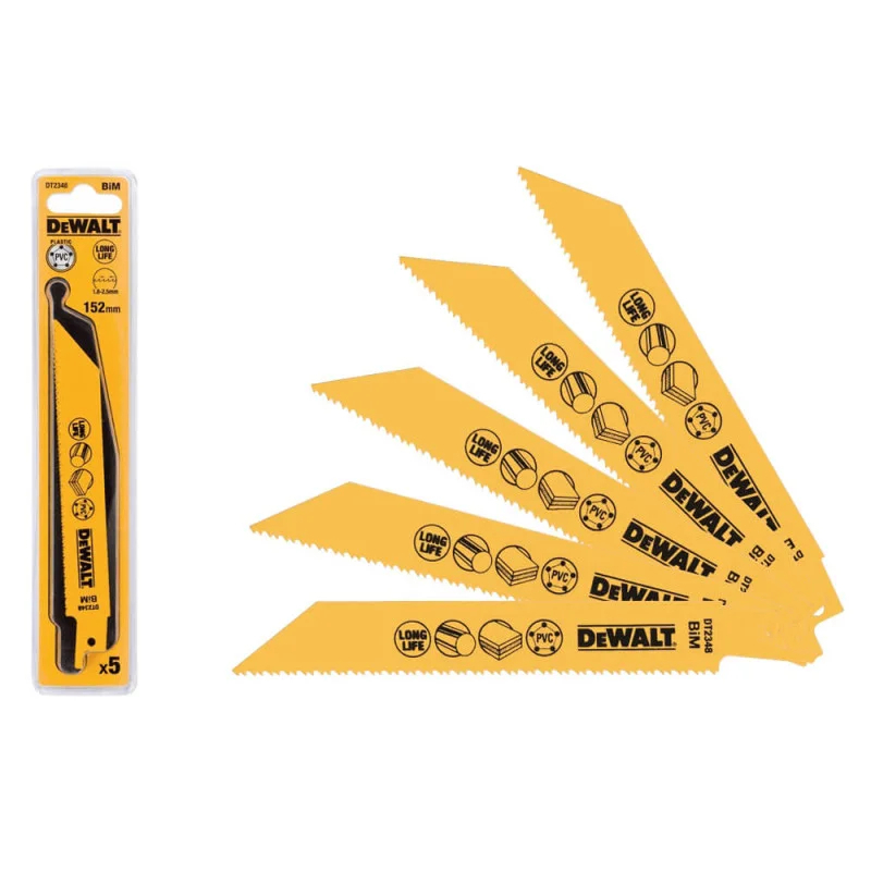Dewalt DT2348 Tilki Kuyruğu Testere Bıçağı 152 mm (5’li)