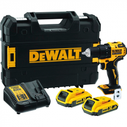 Dewalt DCD708D2T 18V 1.5Ah Kömürsüz Akülü Darbesiz Matkap
