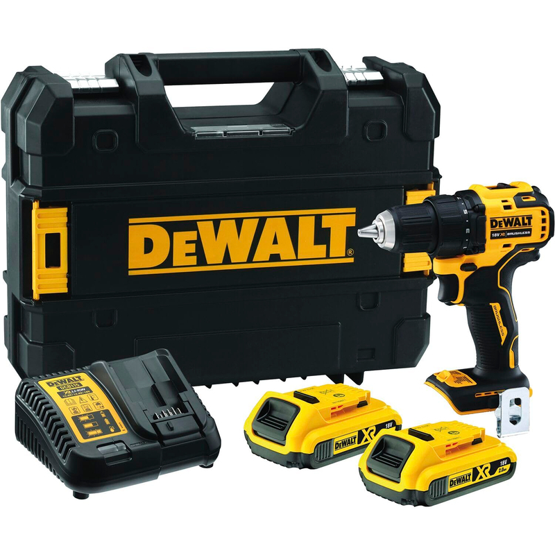 Dewalt DCD708D2T 18V 1.5Ah Kömürsüz Akülü Darbesiz Matkap