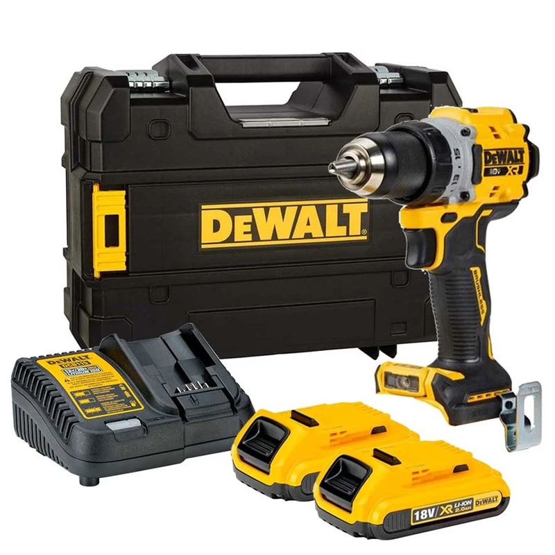 Dewalt DCD800D2T 18V XR Kömürsüz Darbesiz Matkap 2x2Ah
