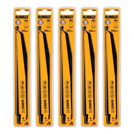 Dewalt DT2349 228 mm Ahşap Kesim Tilki Kuyruğu Testere 5’li