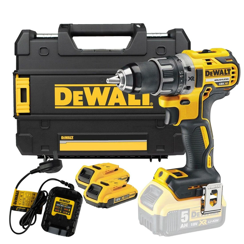Dewalt DCD791D2 18V 2Ah Kömürsüz Çift Akülü Profesyonel Vidalama