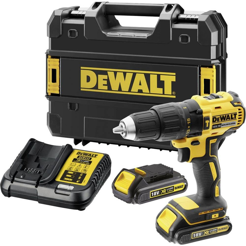 Dewalt DCD778S2T 18V 1.5Ah Kömürsüz Çift Akülü Darbeli Vidalama