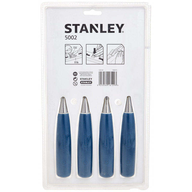 Stanley 0-16-129 İskarpela Takımı 5002 4’lü (6-12-18-25 mm)