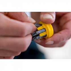 Stanley 0-66-357 Multi-Bit Cırcırlı Kısa Tornavida