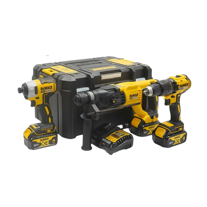 Dewalt DCK369M3T 18V XR Kömürsüz 3’lü Makine Seti TSTAK