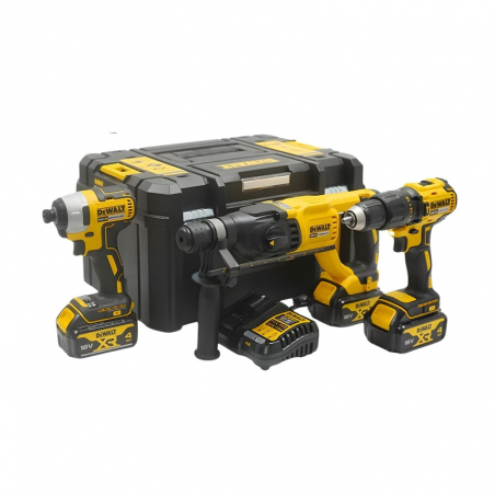 Dewalt DCK369M3T 18V XR Kömürsüz 3’lü Makine Seti TSTAK